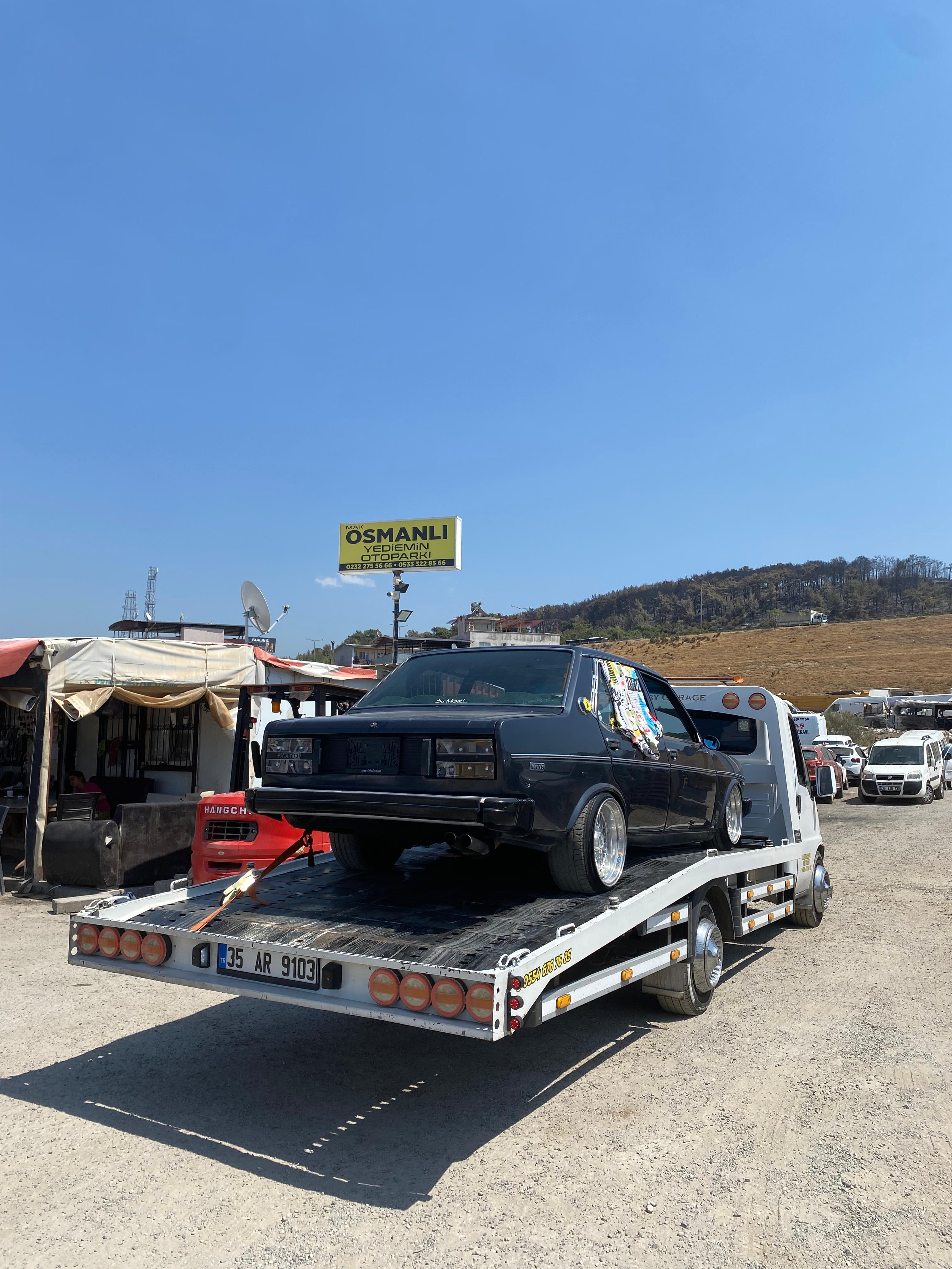 Hobby Garage İzmir oto çekici ile yapılan gerçek araç taşıma işi, kare 24