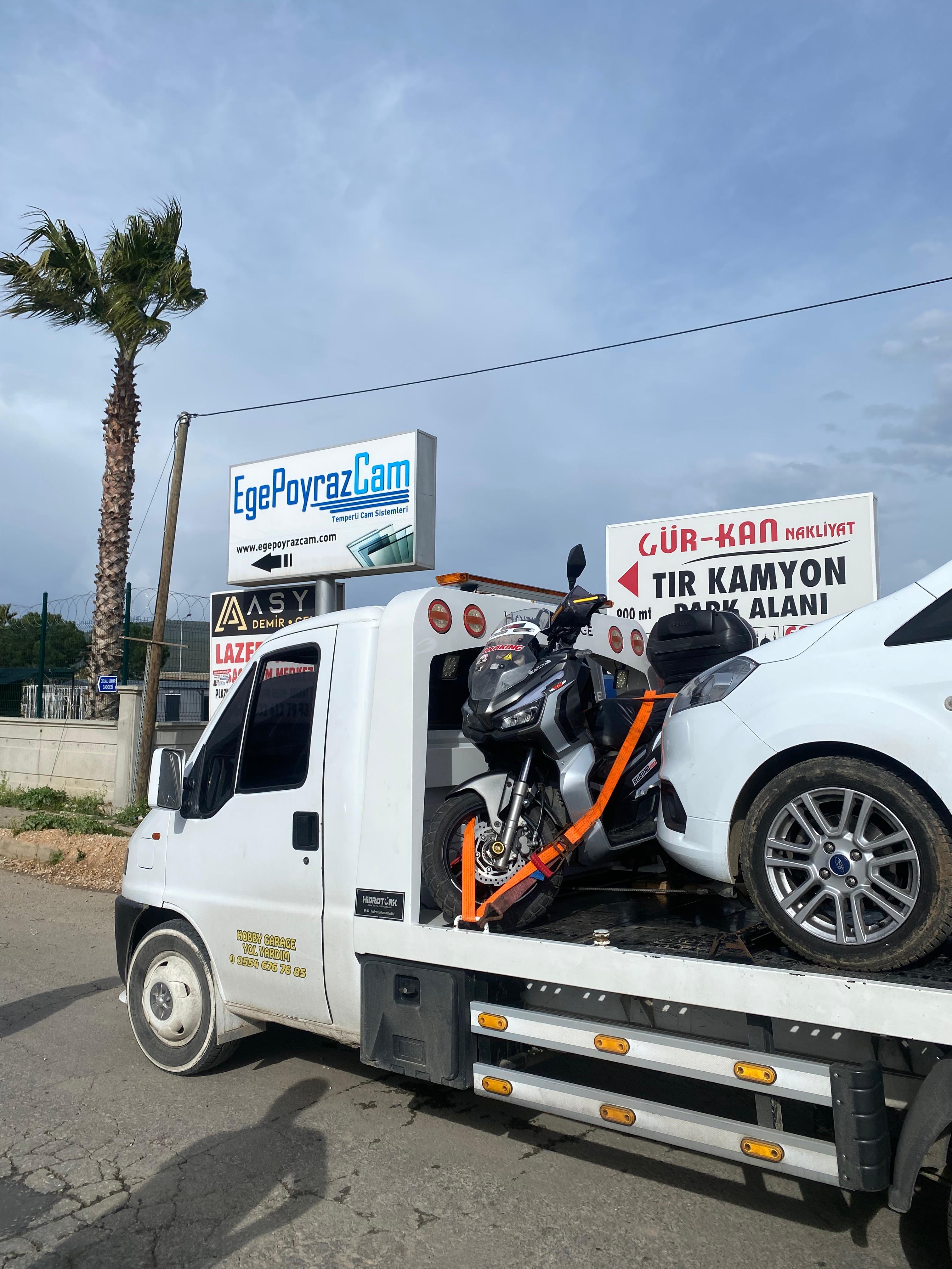 Hobby Garage İzmir oto çekici ile yapılan gerçek araç taşıma işi, kare 37